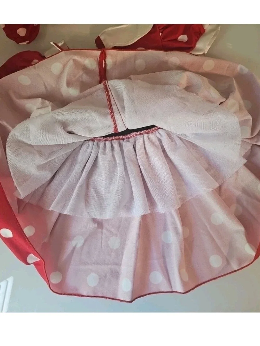 Disney Baby Minnie Mouse Red Polka Dot Dress 12 Months
